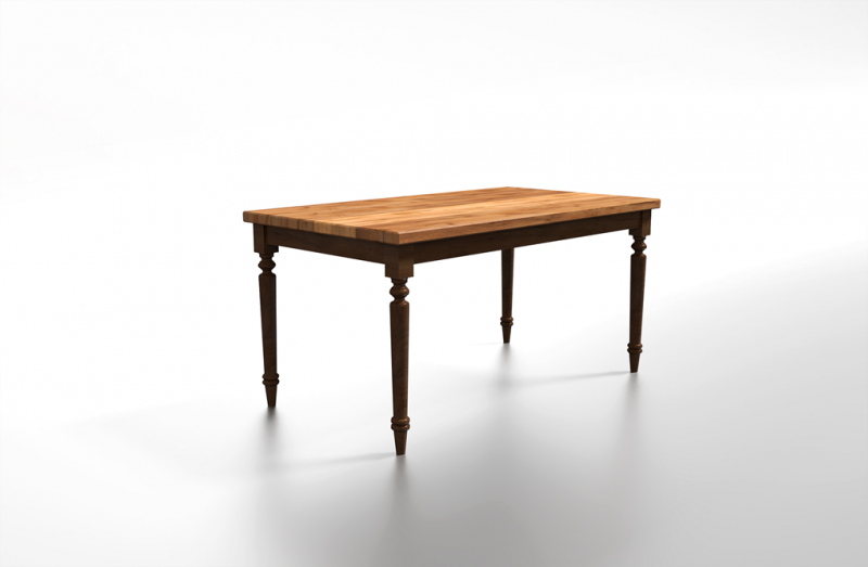 stół naturalne drewno