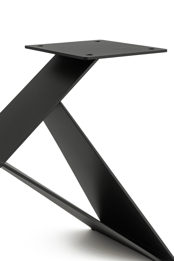 Nogi stalowe TAWIA Nogi stalowe TAWIA – loftowe, nowoczesne, czarne nogi do stołu