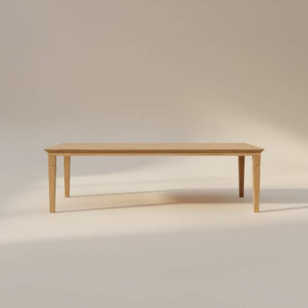 Stół drewniany ESKULAPA – jasny dąb w stylu skandynawskim