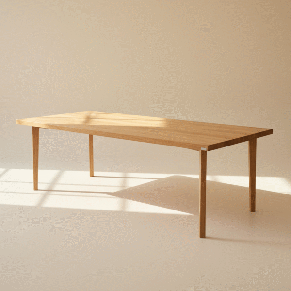 FAUNA – minimalistyczny stół drewniany Stół FAUNA – drewniany stół z cienkimi nogami, styl skandynawski