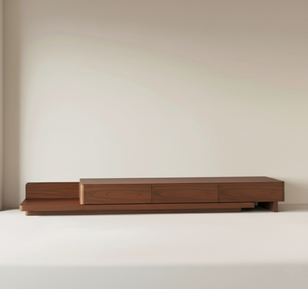 KASZTAN – nowoczesna szafka RTV z duszą drewna KASZTAN – szafka RTV nowoczesna, naturalne drewno, wykonana na wymiar