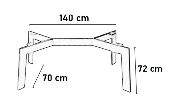 Nogi metalowe ZUBRA Nogi metalowe ZUBRA – nowoczesne, stabilne nogi stalowe do stołu drewnianego