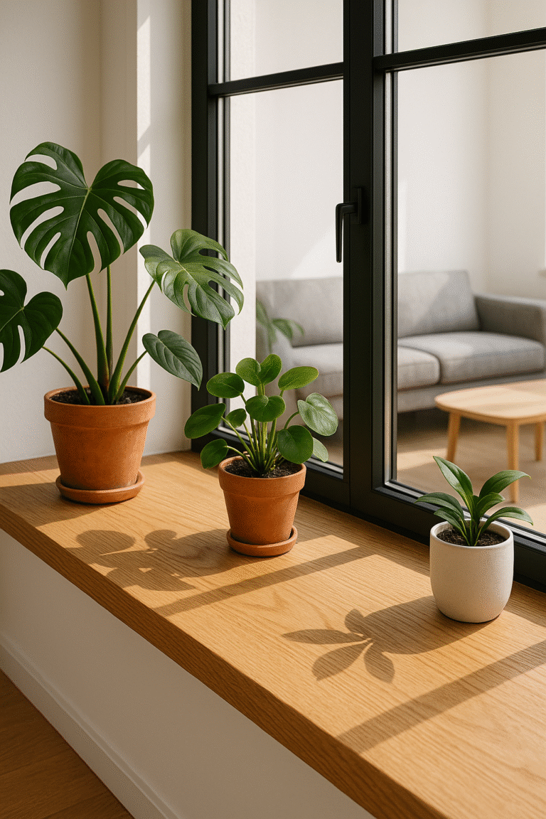 Parapety drewniane – stylowe wykończenie Twoich okien 8 Parapet sosnowy lakierowany – zabezpieczony drewniany parapet