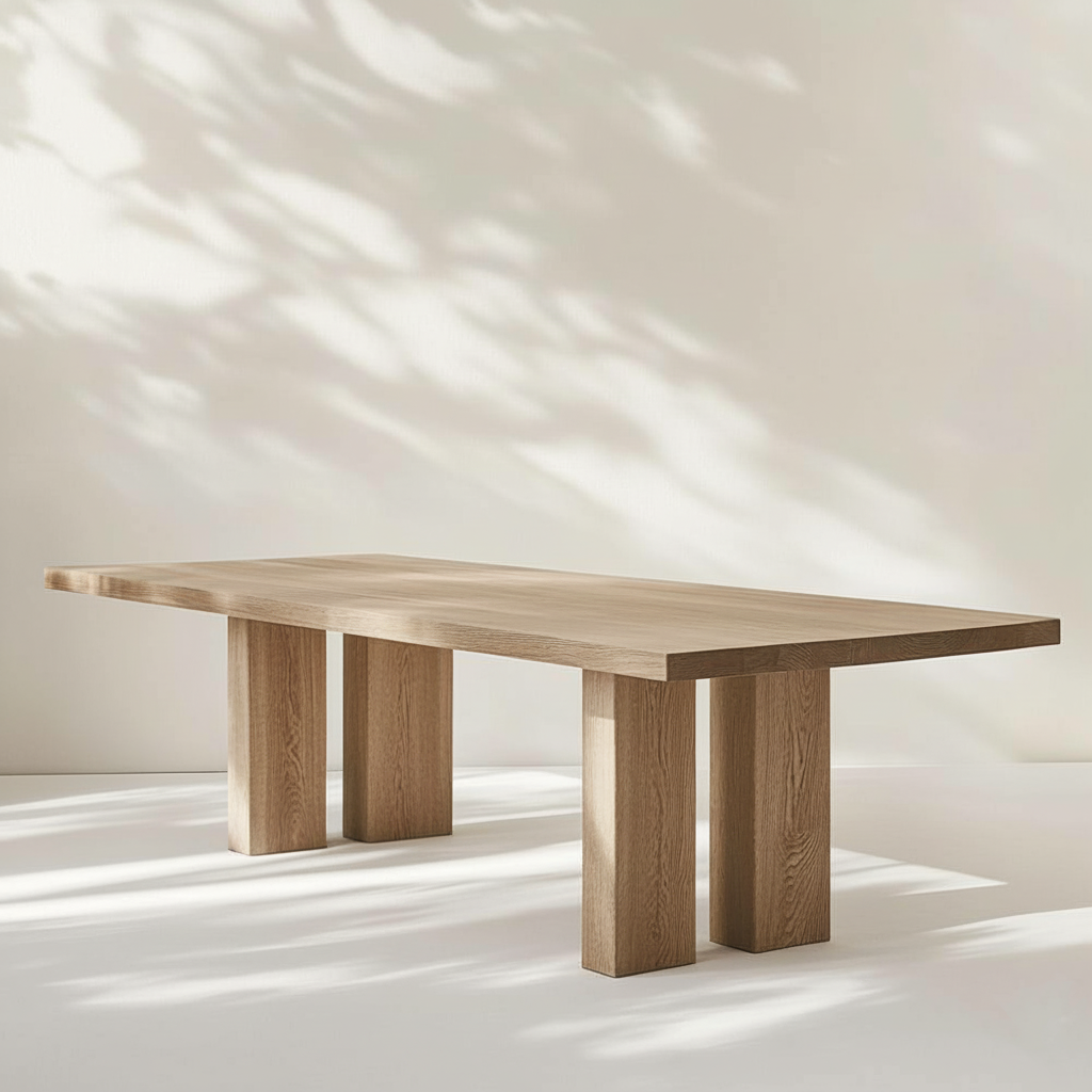 Dlaczego warto wybrać meble z litego drewna? 5 powodów 6 Stół konferencyjny z litego drewna dębowego – elegancki i trwały