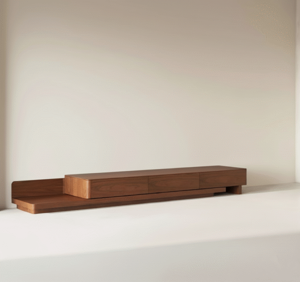 KASZTAN – szafka RTV z naturalnego drewna na wymiar Szafka RTV KASZTAN – drewniana, naturalne drewno, wykonana na wymiar, styl skandynawski