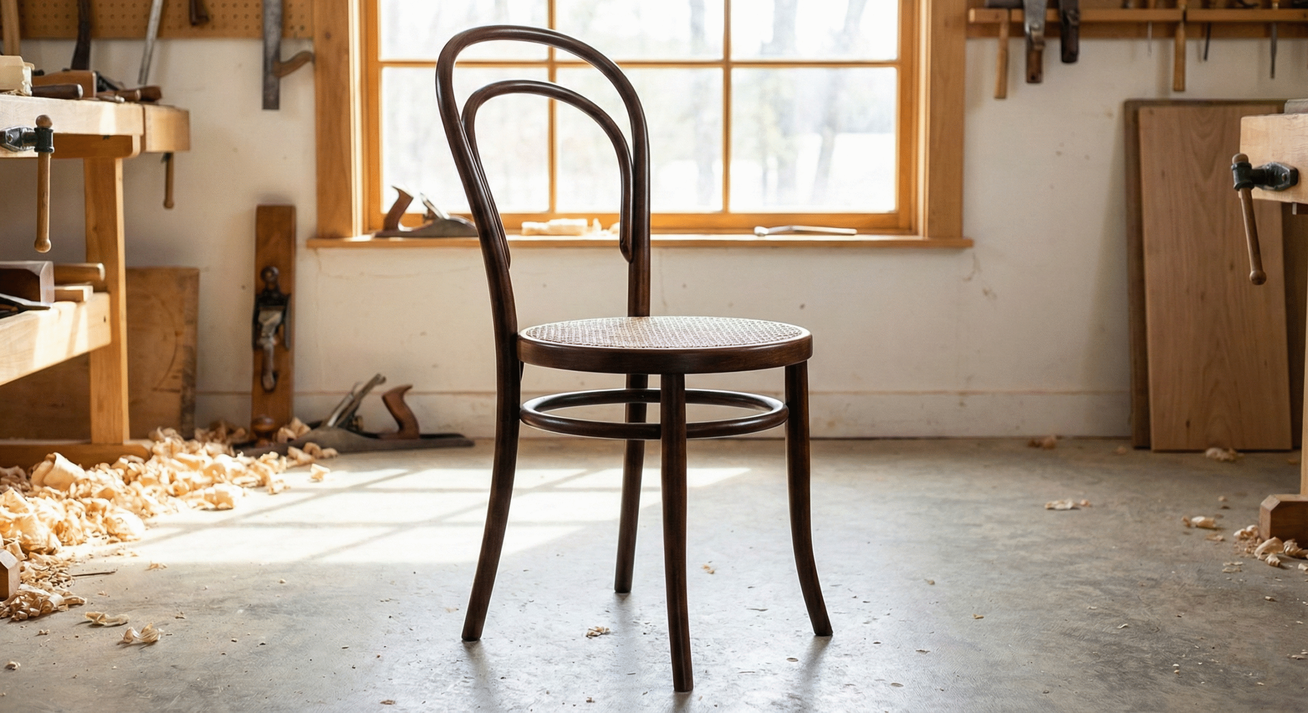 Renowacja mebli drewnianych – odśwież swoje wnętrze krok po kroku 1 Odnowione krzesło drewniane – styl odświeżony i trwały