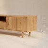 ROSA – szafka RTV z litego drewna ROSA – szafka RTV z litego drewna dębowego w stylu Japandi