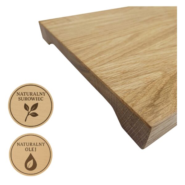 Dębowa deska do serwowania i krojenia Ręcznie robiona deska do krojenia i serwowania serów jako pomysł na prezent